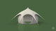 Animation of a 3m Lotus Belle Tent